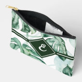 Pochette À Accessoires Feuille fractionnée de palme tropicale (Ouvrir)