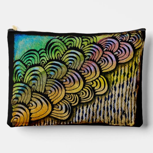 Pochette À Accessoires Feuilles arc-en-ciel (Recto)