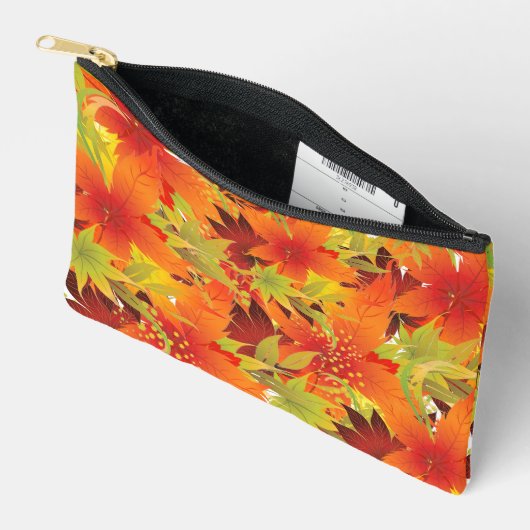 Pochette À Accessoires Feuilles d'automne (Ouvrir)