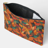 Pochette À Accessoires Feuilles d'automne colorées (Ouvrir)