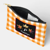 Pochette À Accessoires Feuilles d'automne Whimsical personnalisées (Ouvrir)