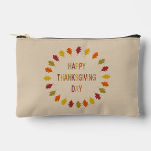Pochette À Accessoires Feuilles de chêne de Thanksgiving