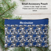 Pochette À Accessoires Feuilles d'érable bleu - PETITE valise