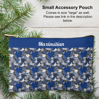 Pochette À Accessoires Feuilles d'érable bleu - PETITE valise