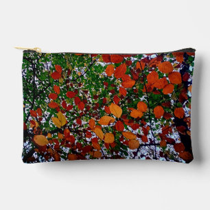 Pochette À Accessoires Feuilles jaunes, verts et bruns