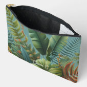 Pochette À Accessoires Feuilles tropicaux Moody Green Ferns Accessory Pou (Ouvrir)