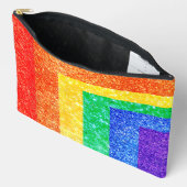 Pochette À Accessoires Fierté LGBTQA+ arc-en-ciel (Ouvrir)