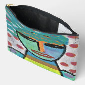 Pochette À Accessoires Fille avec l'art Abstrait Pois (Ouvrir)