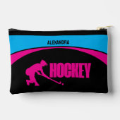 Pochette À Accessoires Filles de hockey fête d'anniversaire, cadeaux de j (Verso)