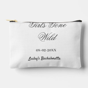 Pochette À Accessoires Filles déchaînées Nom de la fête de bachelorette d
