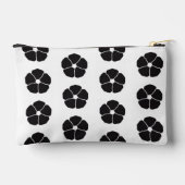 Pochette À Accessoires Five-Petal Black Flower (Verso)