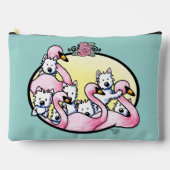 Pochette À Accessoires Flamingo Westies (Recto)