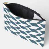 Pochette À Accessoires Flèche à deux tons gras Chevron Bleu Bleu Bleu (Ouvrir)