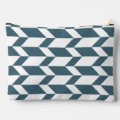 Pochette À Accessoires Flèche à deux tons gras Chevron Bleu Bleu Bleu (Verso)