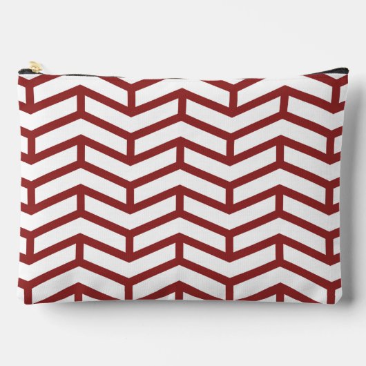 Pochette À Accessoires Flèches franches contre les flèches Chevron blanc  (Recto)