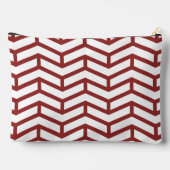 Pochette À Accessoires Flèches franches contre les flèches Chevron blanc  (Verso)
