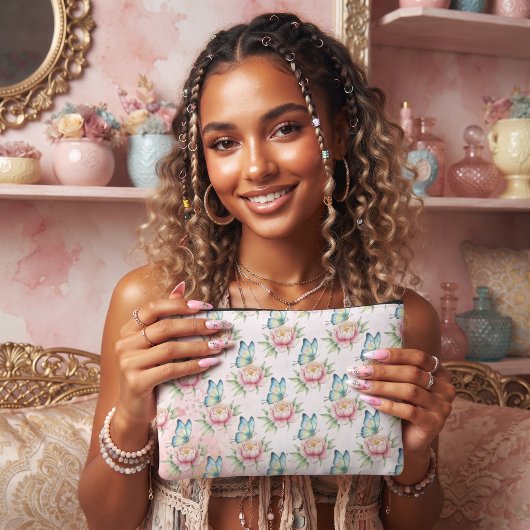Pochette À Accessoires Fleur