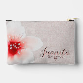Pochette À Accessoires Fleur aquarelle délicate (Verso)