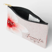 Pochette À Accessoires Fleur aquarelle délicate (Ouvrir)
