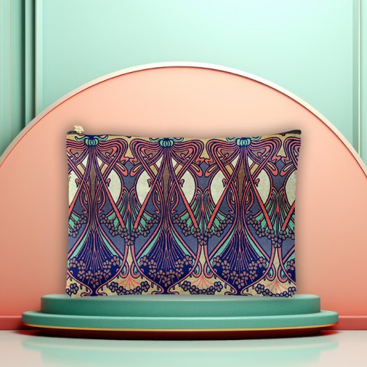 Pochette À Accessoires Fleur Art Nouveau Classique