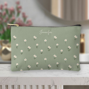 Pochette À Accessoires Fleur de Boho Ditzy Fleur de Sages Vert Nom