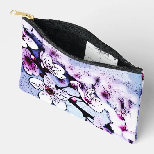 Pochette À Accessoires Fleur de cerisiers (Ouvrir)