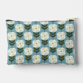 Pochette À Accessoires Fleur de glamour fraîche - blanc et bleu (Verso)