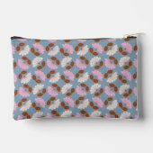 Pochette À Accessoires Fleur de printemps - rose, bleu et blanc (Verso)