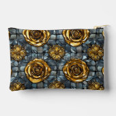 Pochette À Accessoires Fleur de rose dorée (Verso)