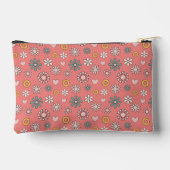 Pochette À Accessoires Fleur et coeur rétro (Verso)