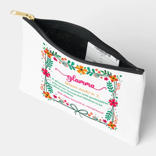 Pochette À Accessoires Fleur Frame Grandma Grand-mère Définition (Ouvrir)