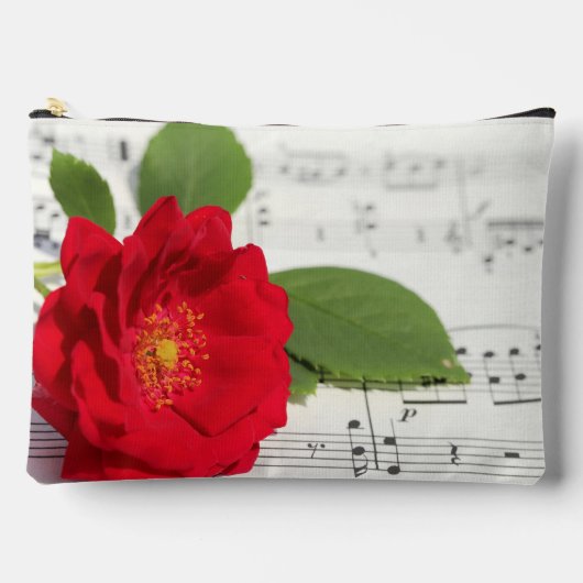 Pochette À Accessoires Fleur rouge (Recto)