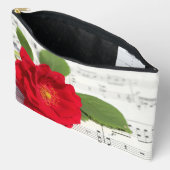 Pochette À Accessoires Fleur rouge (Ouvrir)