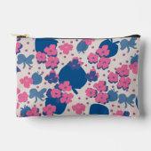 Pochette À Accessoires Fleur sauvage néon fraise (Recto)