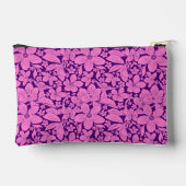 Pochette À Accessoires Fleur tropicale monochrome violette (Verso)
