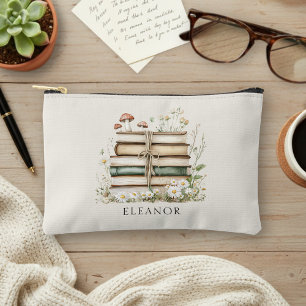 Pochette À Accessoires Fleurs à l'aquarelle Livres Anciens Personnalisés