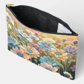 Pochette À Accessoires Fleurs au crochet (Ouvrir)