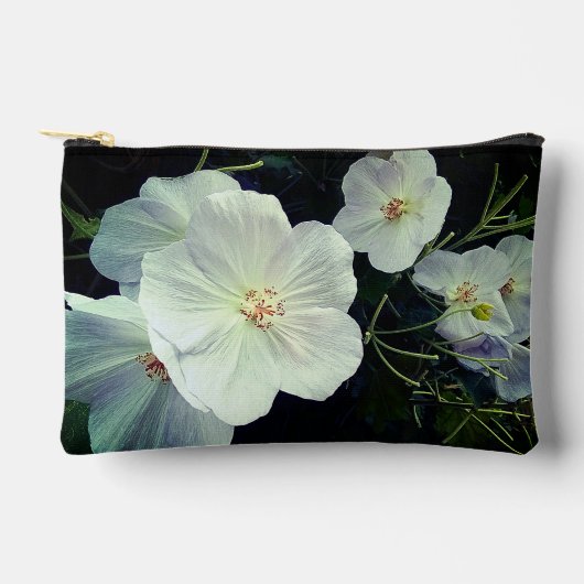 Pochette À Accessoires Fleurs blanches (Recto)
