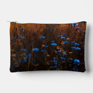 Pochette À Accessoires Fleurs bleues