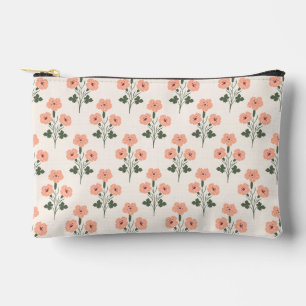 Pochette À Accessoires Fleurs Botaniques Rustiques de Coucher de Soleil C