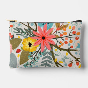 Pochette À Accessoires Fleurs Coloré Aquarelle Mignon