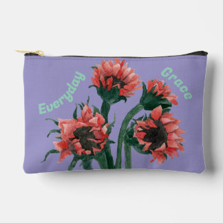 Pochette À Accessoires Fleurs dans un vase aquarelle
