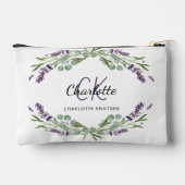 Pochette À Accessoires Fleurs de lavande nom de verdure monogramme (Verso)