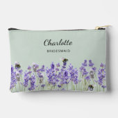 Pochette À Accessoires Fleurs de lavande sage vert bridesmaid (Verso)