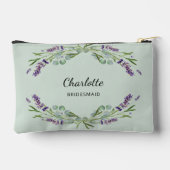 Pochette À Accessoires Fleurs de lavande sage vert bridesmaid (Verso)