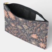 Pochette À Accessoires Fleurs dessinées à trait de trait d'illustration (Ouvrir)