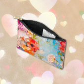 Pochette À Accessoires Fleurs d'été texturées