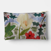 Pochette À Accessoires Fleurs d'hiver & Holly (Verso)
