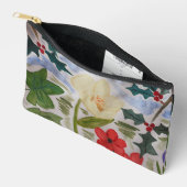 Pochette À Accessoires Fleurs d'hiver & Holly (Ouvrir)