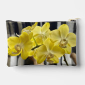 Pochette À Accessoires Fleurs d'orchidées de Phalaenopsis jaune (Verso)